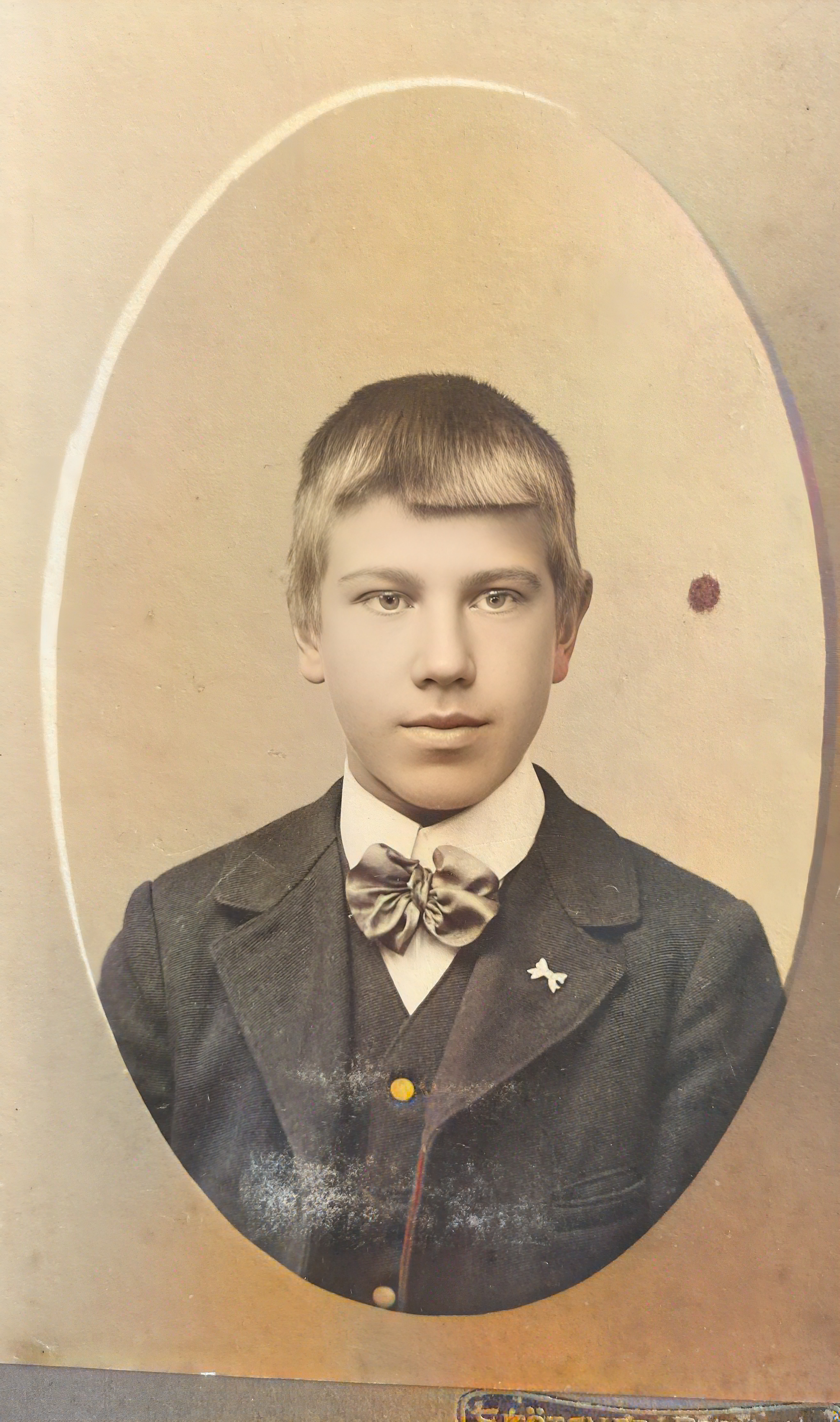 Porträtt av ung man, fotograf Östhammar